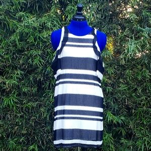 Black and White Shift Dress